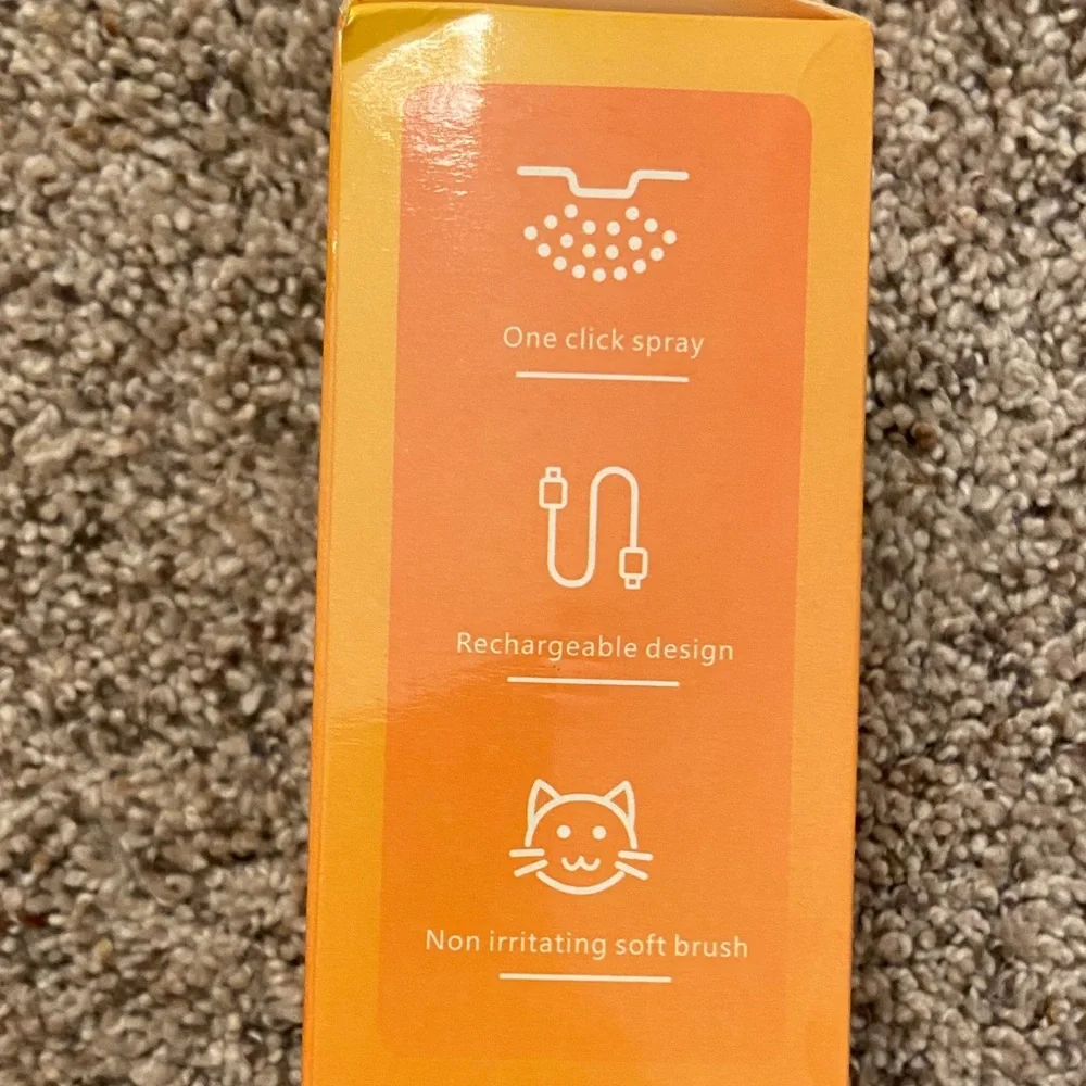 Pet Grooming Massage Brush - Green and Orange